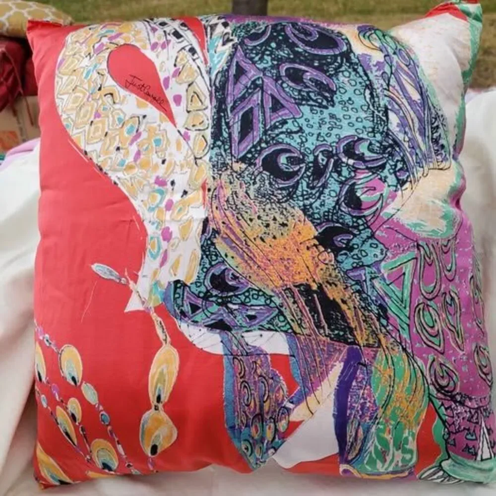 Roberto Cavalli silk pillow